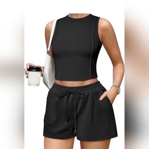 OQQ Black Women's Shorts